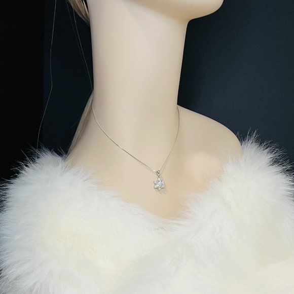 1ct. t.w. Diamond Star of David Necklace - Picture 7 of 15